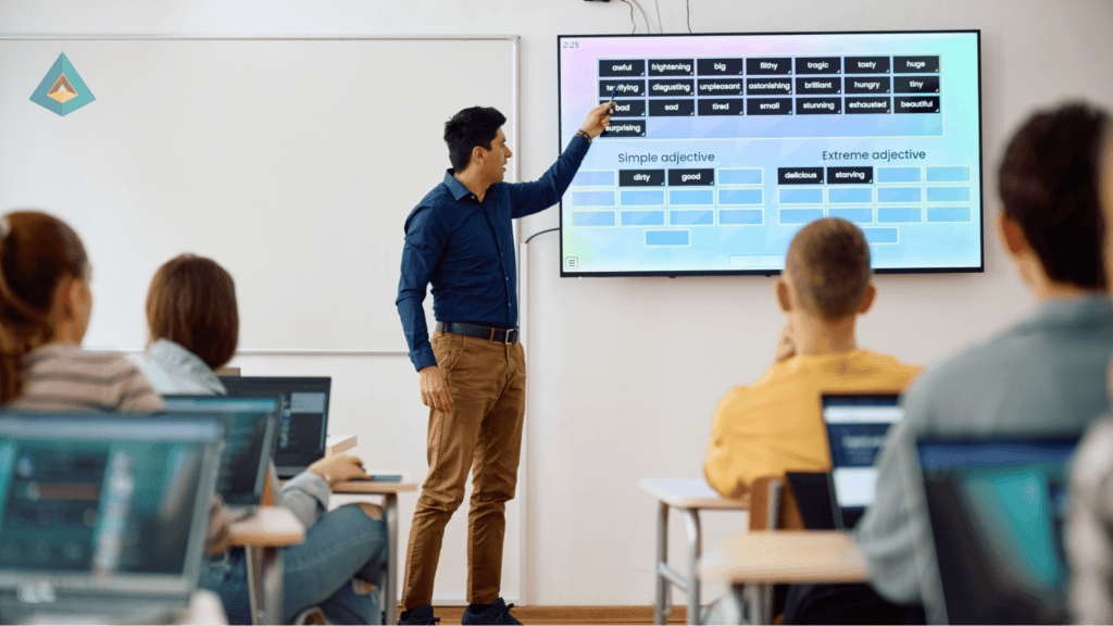 teacher in a classroom 